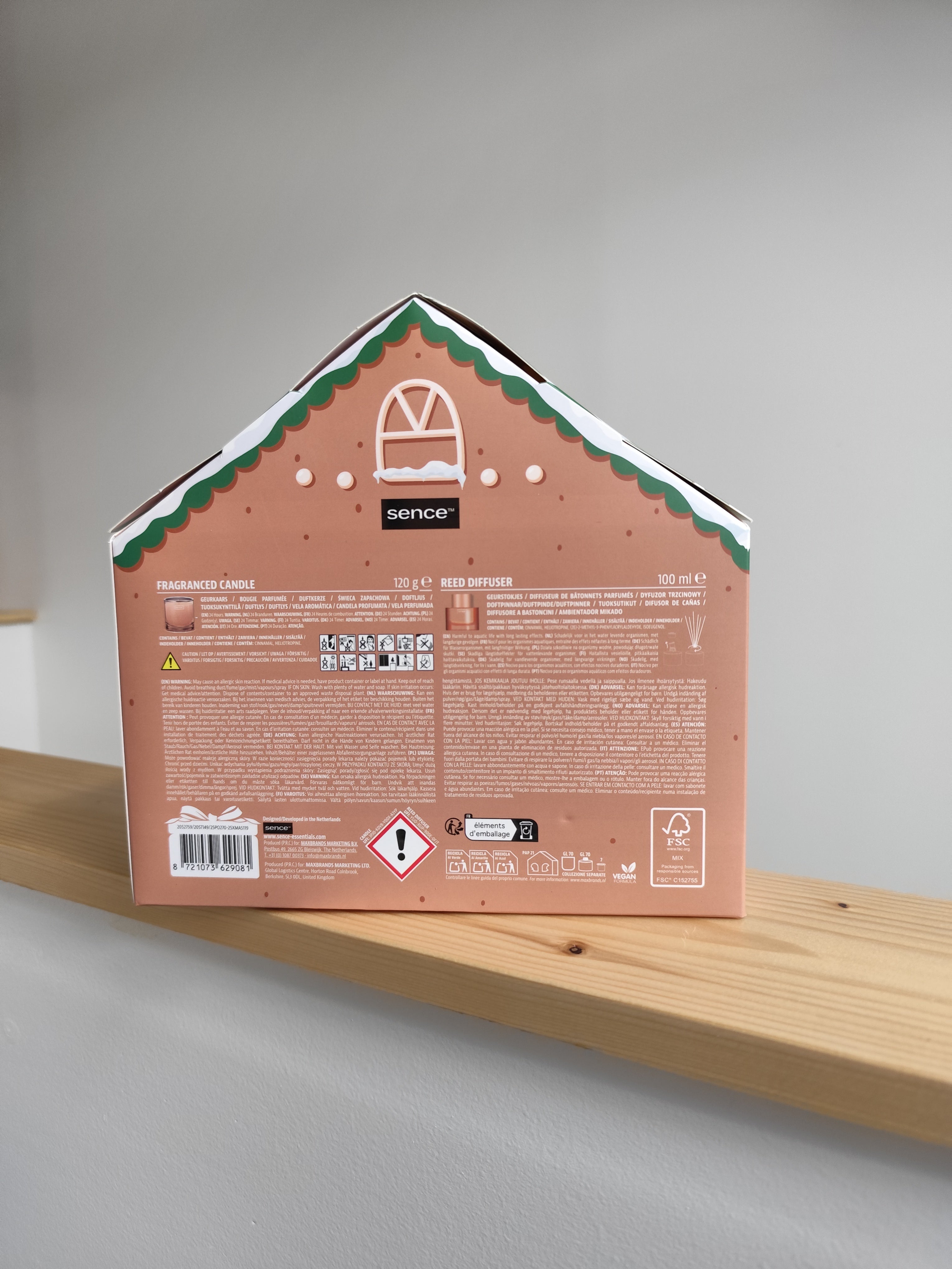 Coffret cadeau de Noël – Bougie et Mikado