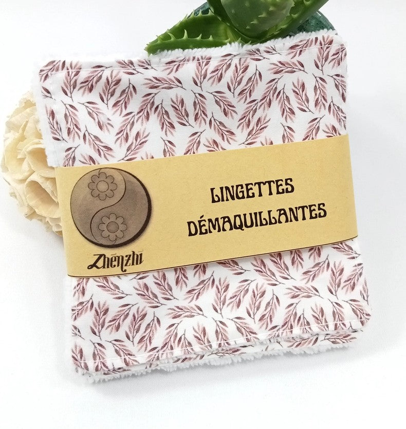 Lingettes démaquillantes réutilisables en coton & bambou – Lot de 5