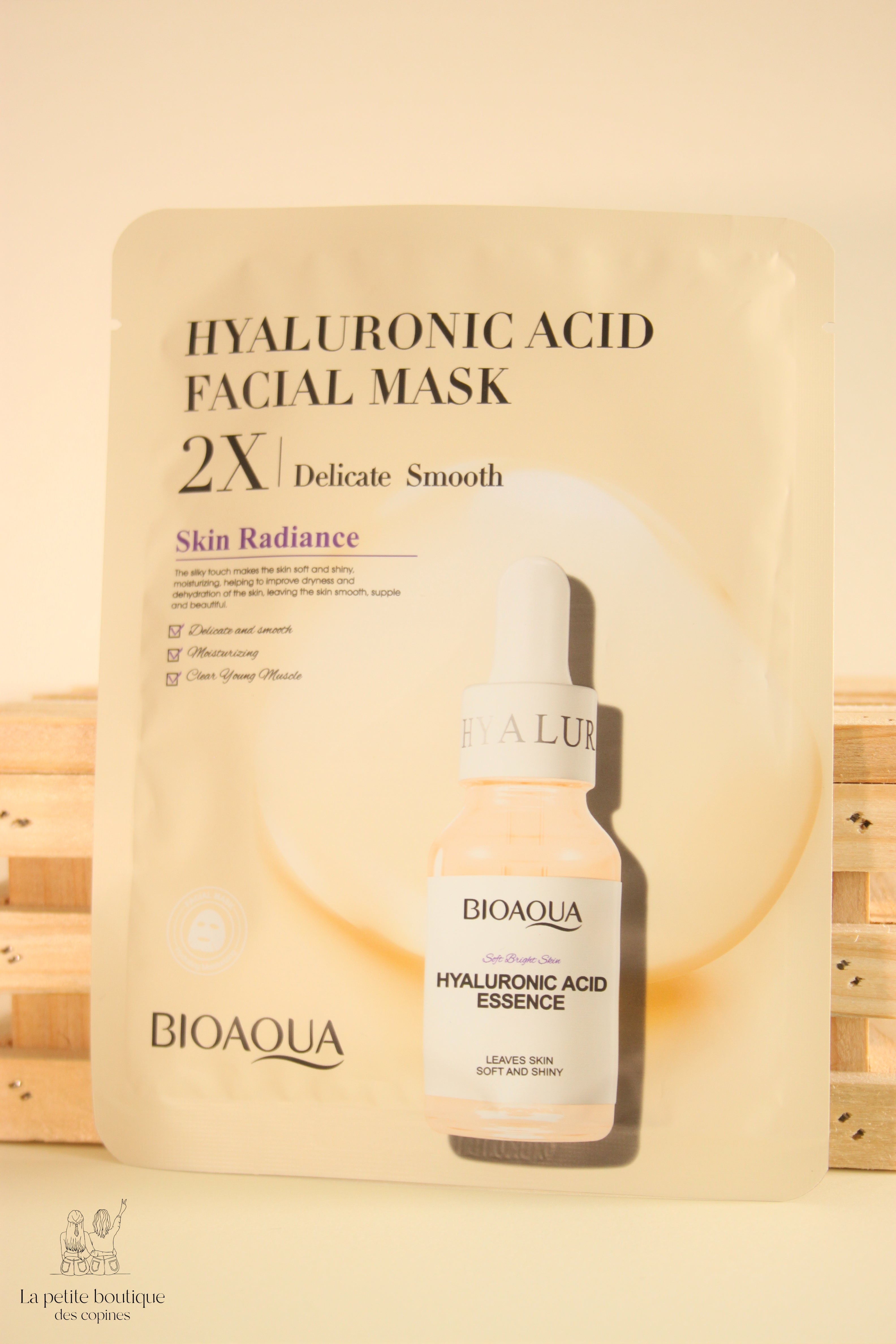 Masque visage à l'acide hyaluronique Bioaqua