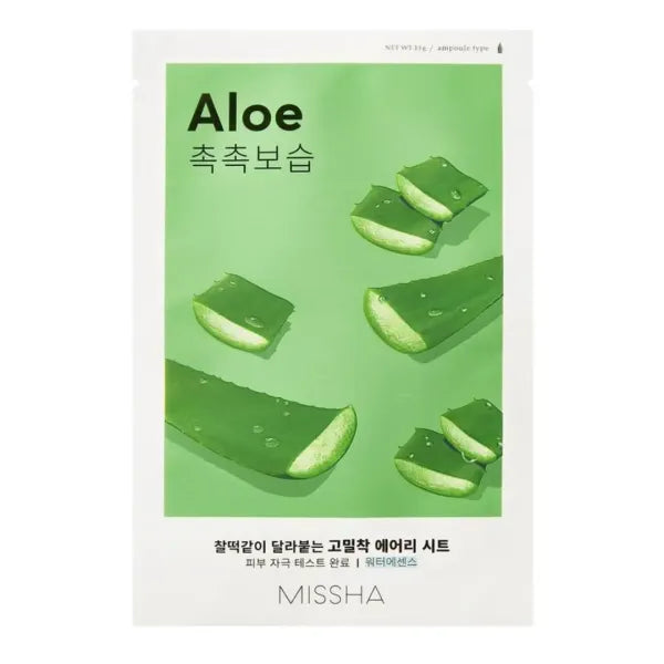 Masque tissu hydratant à l’aloe vera - Missha - 19g