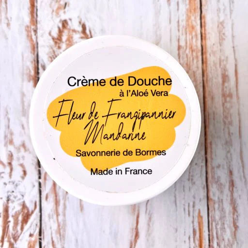 Crème de Douche et Bain à l'Aloé Vera - Fleur de Frangipanier Mandarine - 100 g
