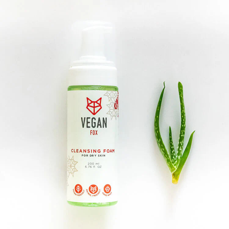 Mousse nettoyante pour peau sèche - Vegan Fox - 200 ml