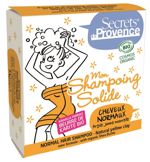 Shampoing solide Bio cheveux normaux Argile Jaune - 85 g