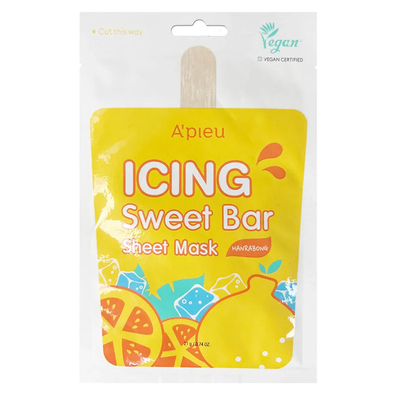 Masque tissu hydratant – A’pieu Icing Sweet Bar (Ananas ou Hanrabong) - 21 g