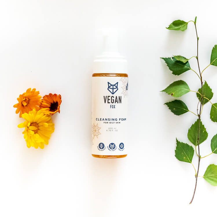 Mousse nettoyante pour peau grasse ou mixte - Vegan Fox - 200 ml
