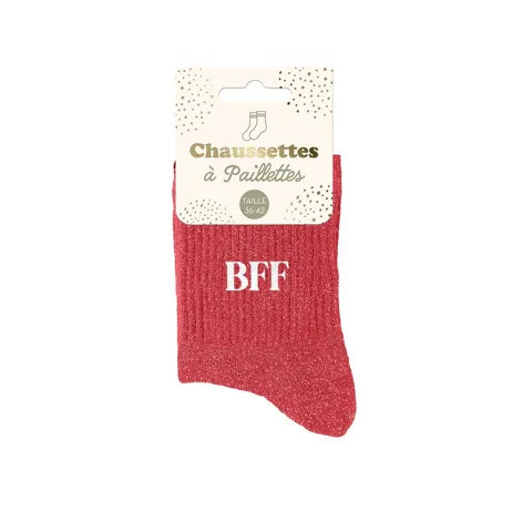 Chaussettes à paillettes - Femme - Taille 36 au 42