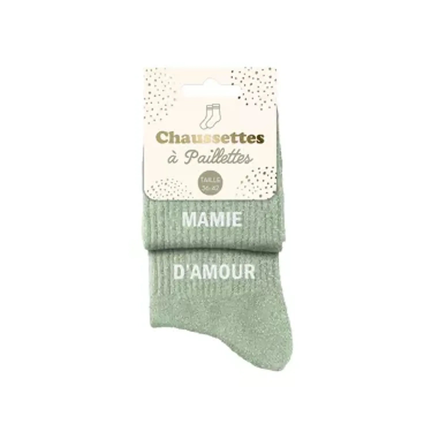 Chaussettes à paillettes - Femme - Taille 36 au 42