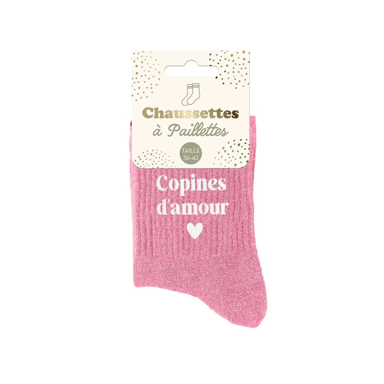 Chaussettes à paillettes - Femme - Taille 36 au 42
