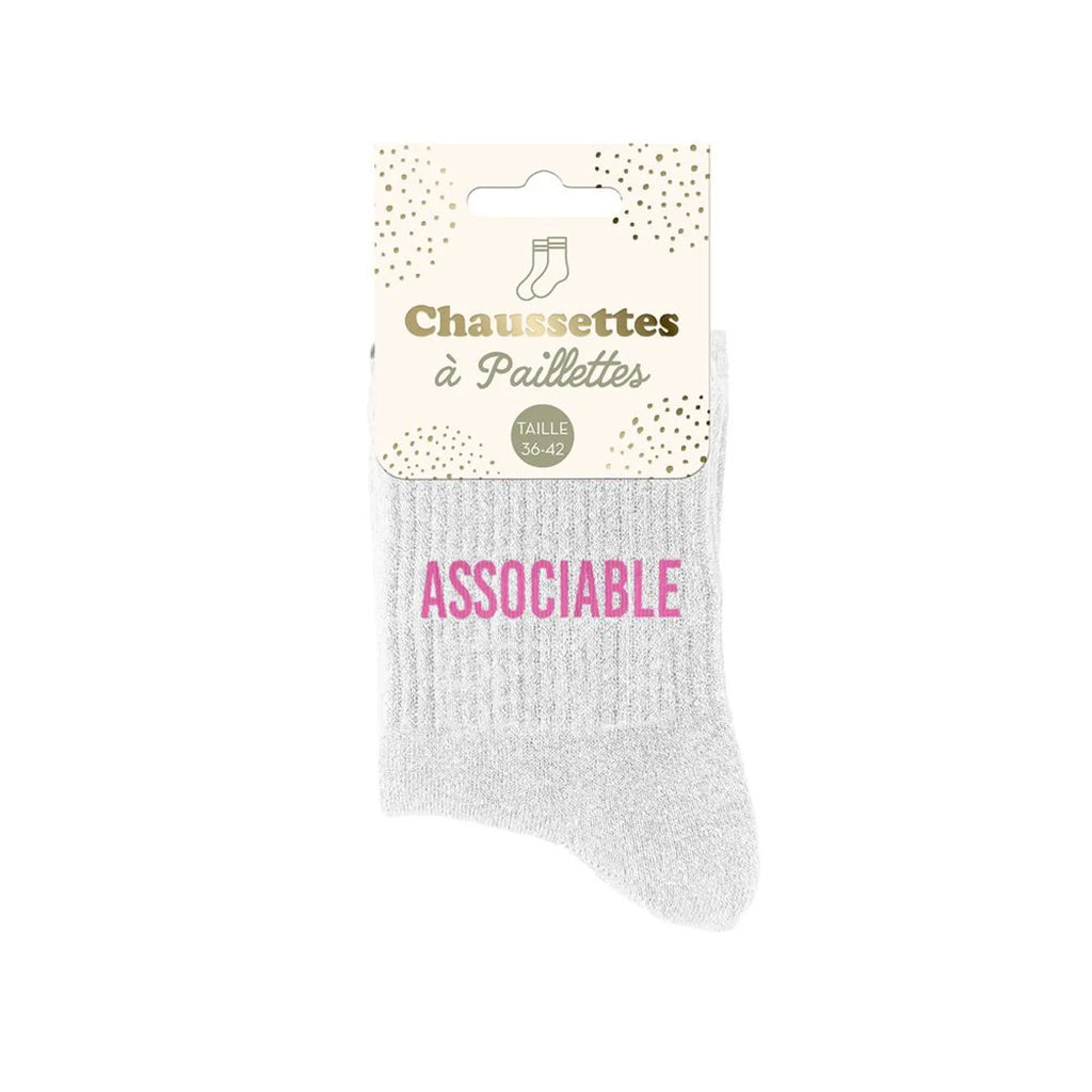 Chaussettes à paillettes - Femme - Taille 36 au 42