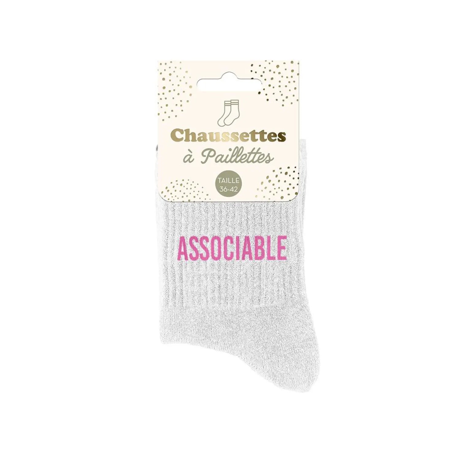 Chaussettes à paillettes - Femme - Taille 36 au 42