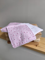 Lingettes démaquillantes réutilisables en coton & bambou – Lot de 5