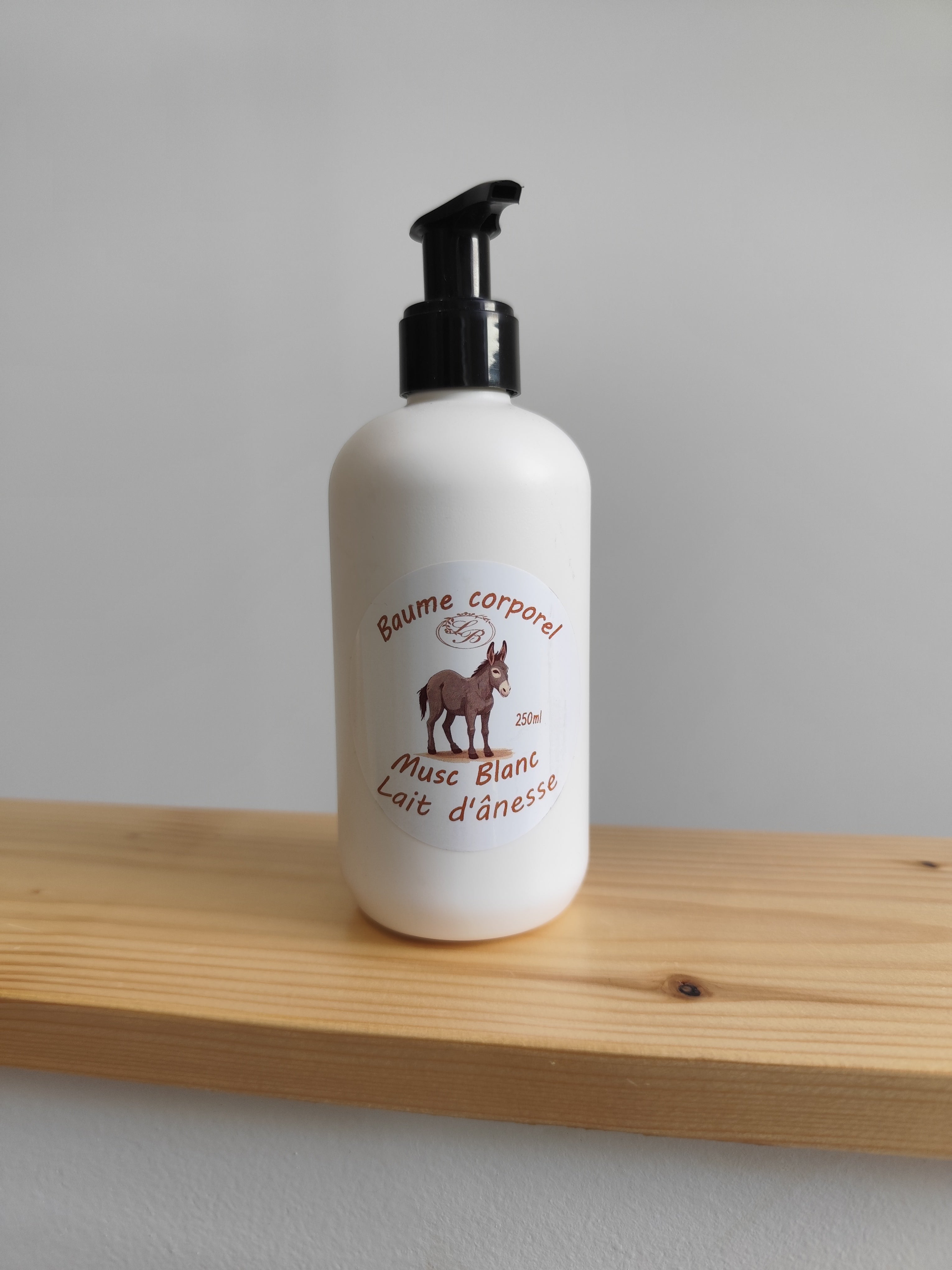 Baume Corporel au Lait d’Ânesse Bio – 250 ml - Différents parfums