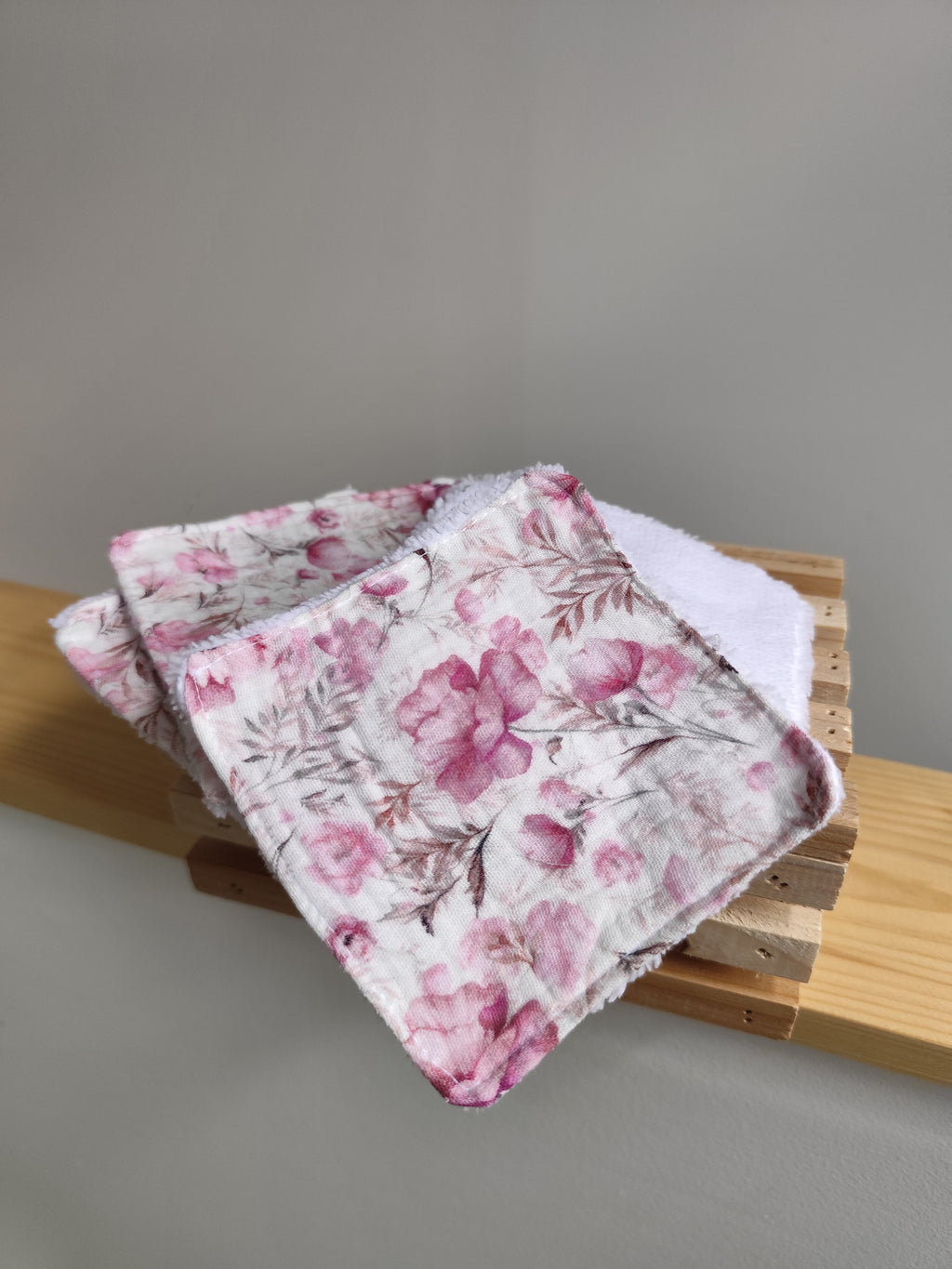 Lingettes démaquillantes réutilisables en coton & bambou – Lot de 5