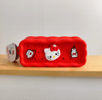 Trousse en silicone Hello Kitty multi-usages avec charms