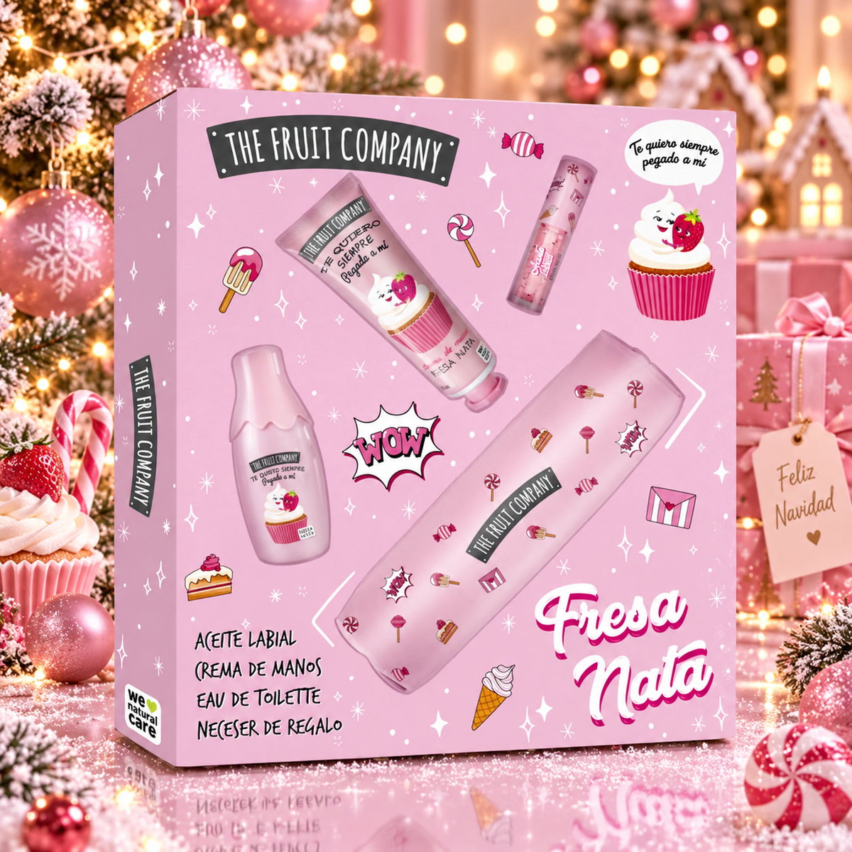 Coffret The Fruit Compagny - Fraise Chantilly - 4 produits