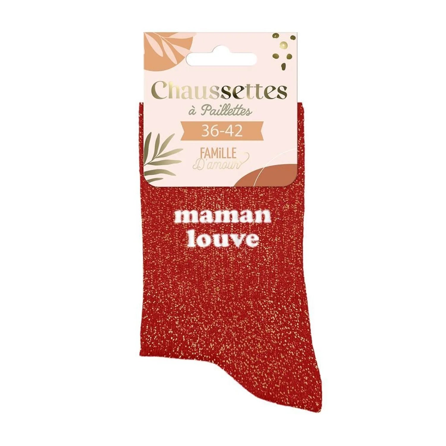 Chaussettes à paillettes - Femme - Taille 36 au 42