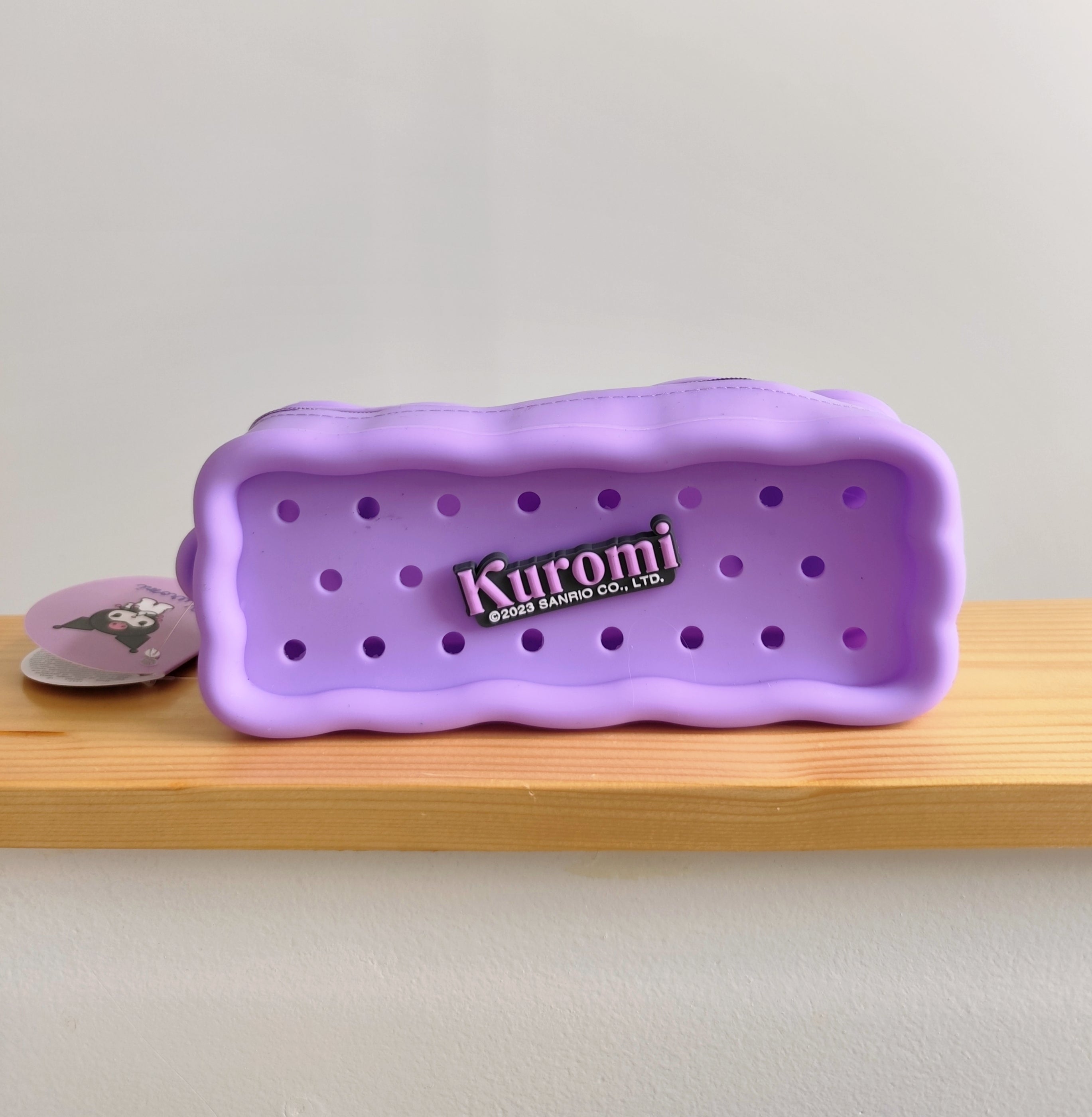 Trousse en silicone Kuromi multi-usages avec charms