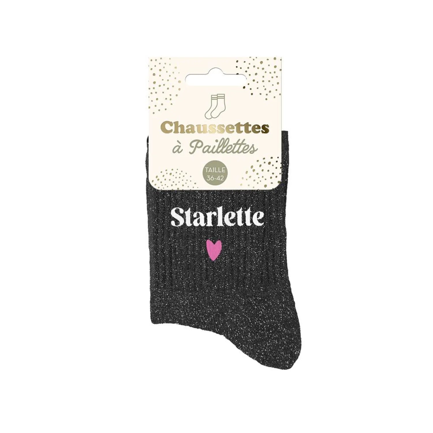 Chaussettes à paillettes - Femme - Taille 36 au 42