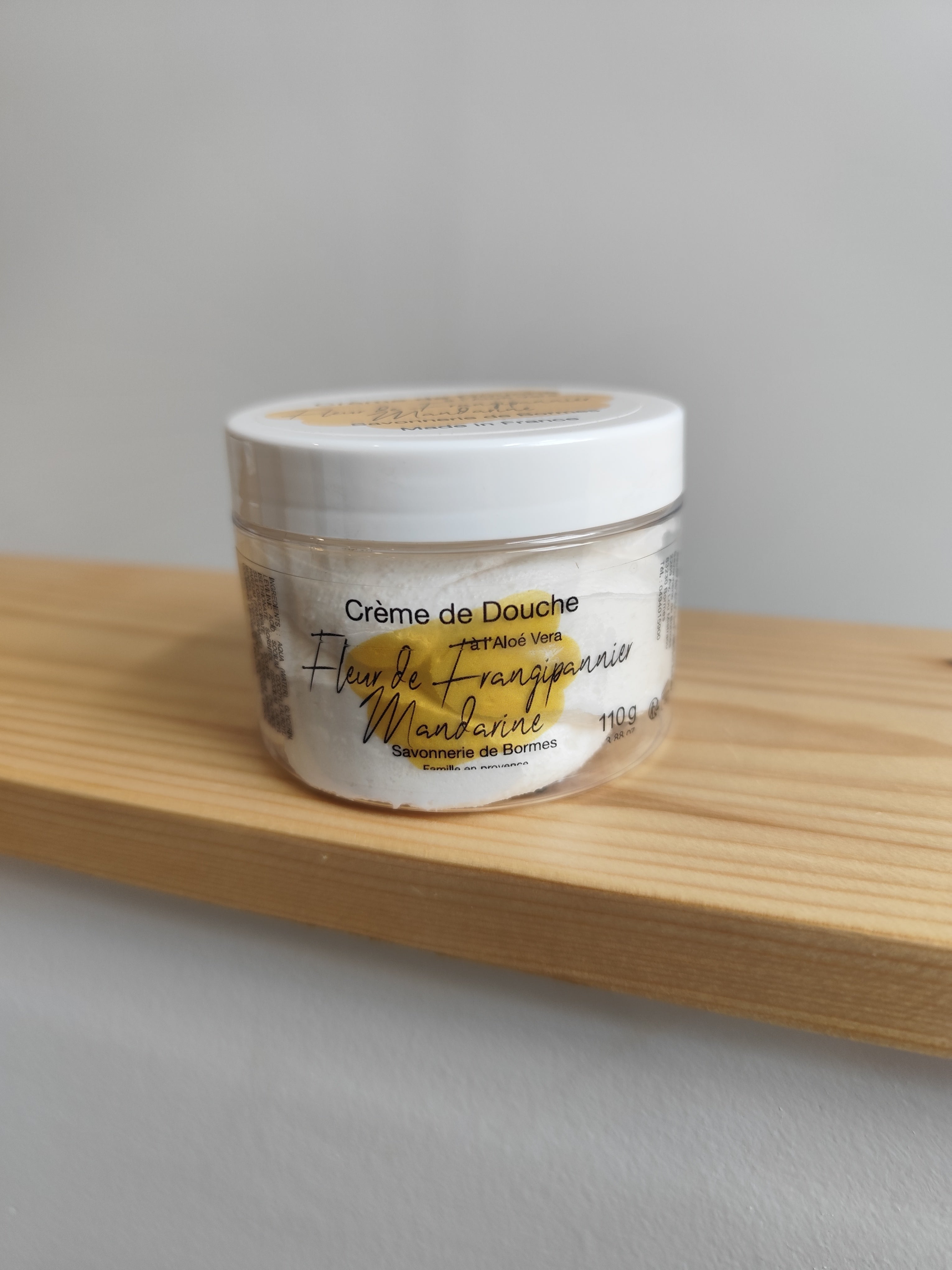 Crème de Douche et Bain à l'Aloé Vera - Fleur de Frangipanier Mandarine - 110 g