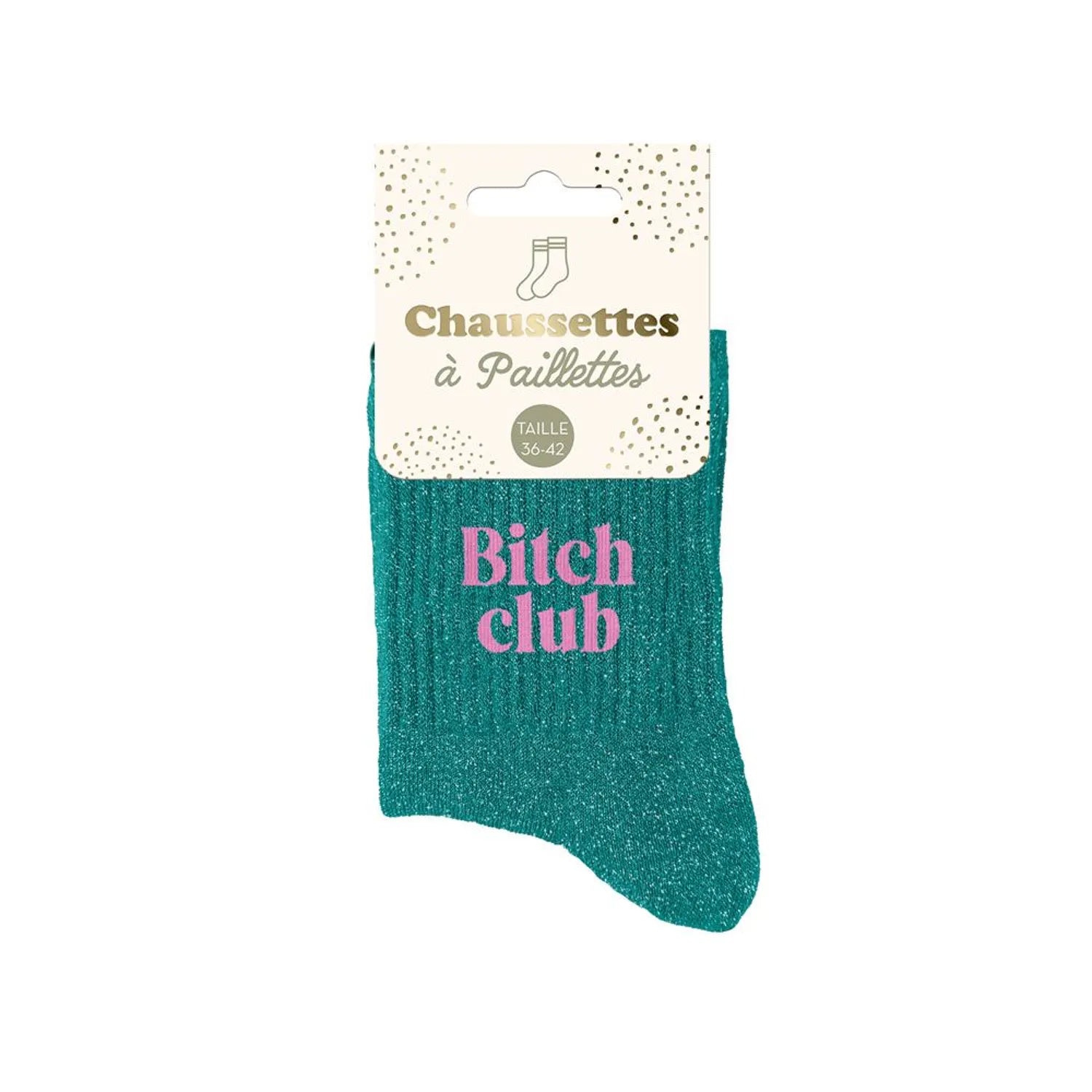 Chaussettes à paillettes - Femme - Taille 36 au 42