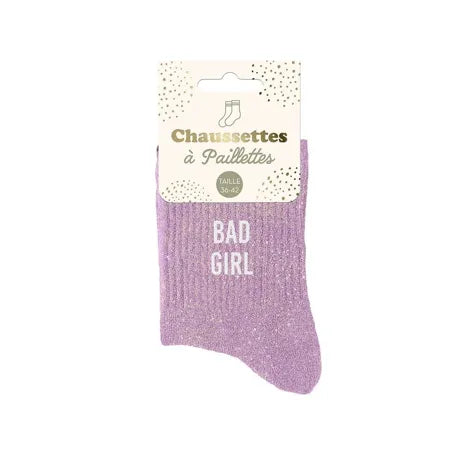 Chaussettes à paillettes - Femme - Taille 36 au 42