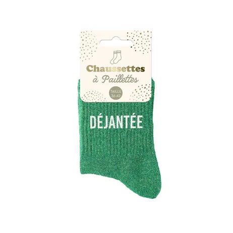 Chaussettes à paillettes - Femme - Taille 36 au 42