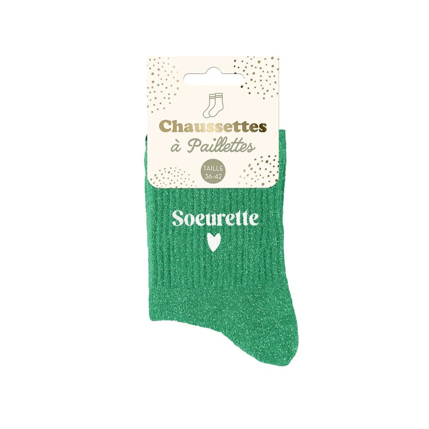 Chaussettes à paillettes - Femme - Taille 36 au 42