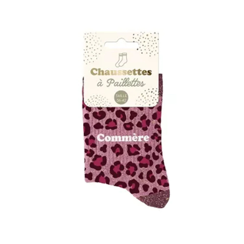 Chaussettes à paillettes - Femme - Taille 36 au 42