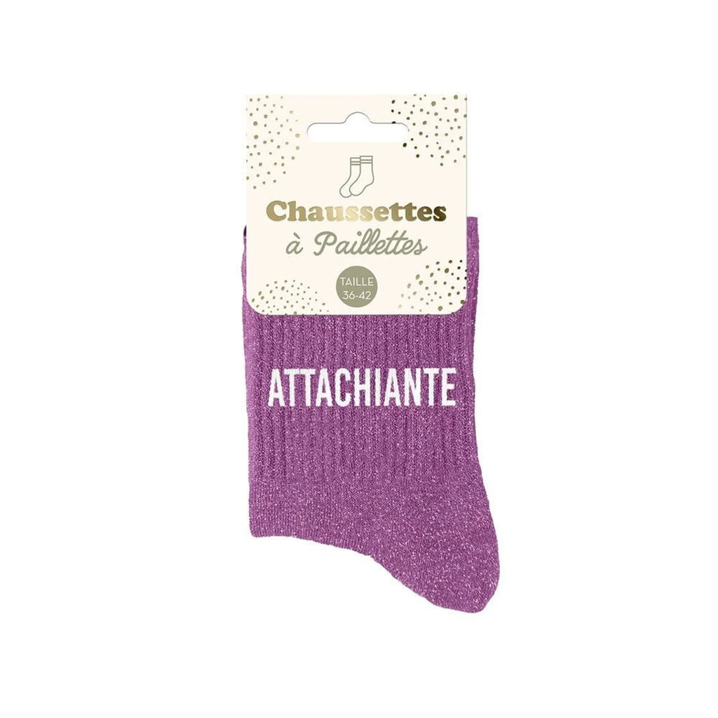 Chaussettes à paillettes - Femme - Taille 36 au 42