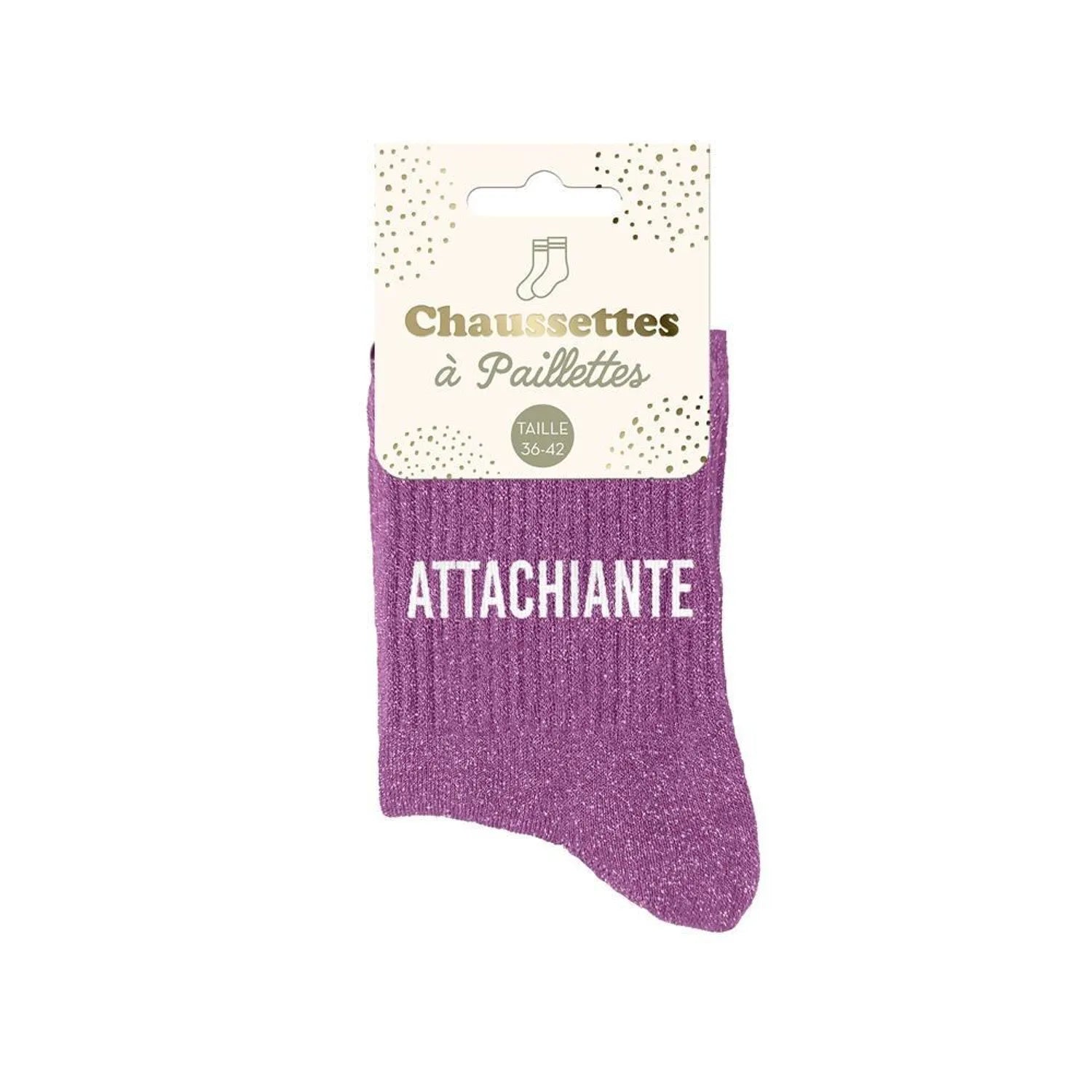 Chaussettes à paillettes - Femme - Taille 36 au 42