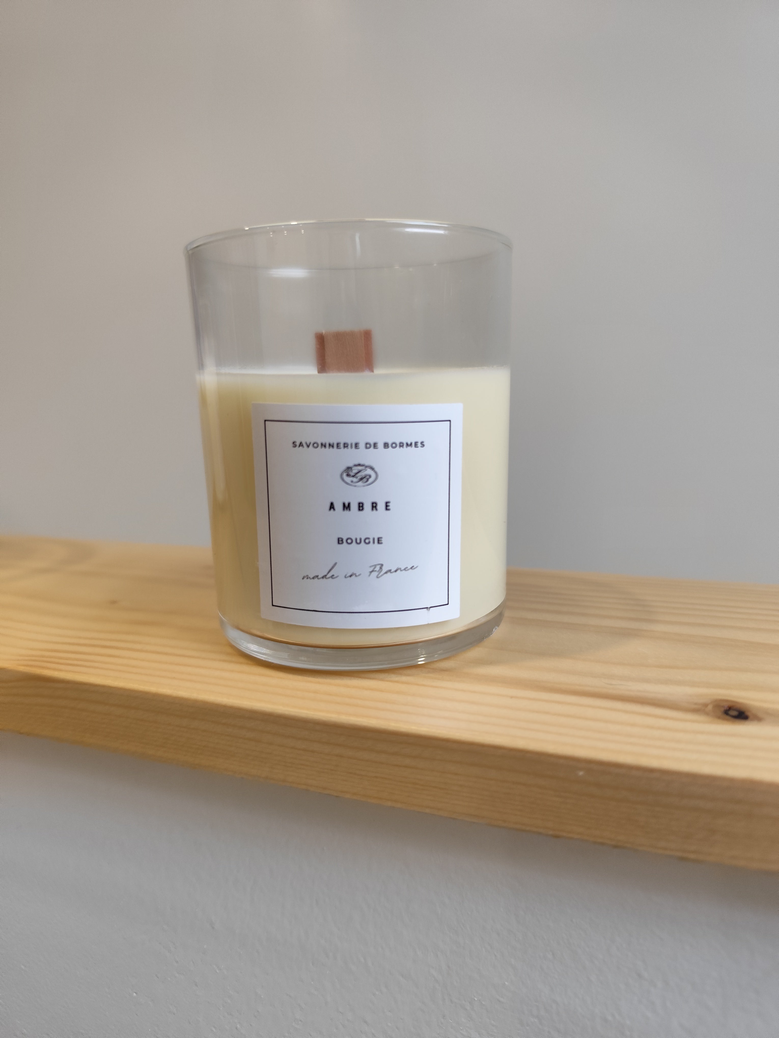 Bougie cire végétale - Made in France - 165 g