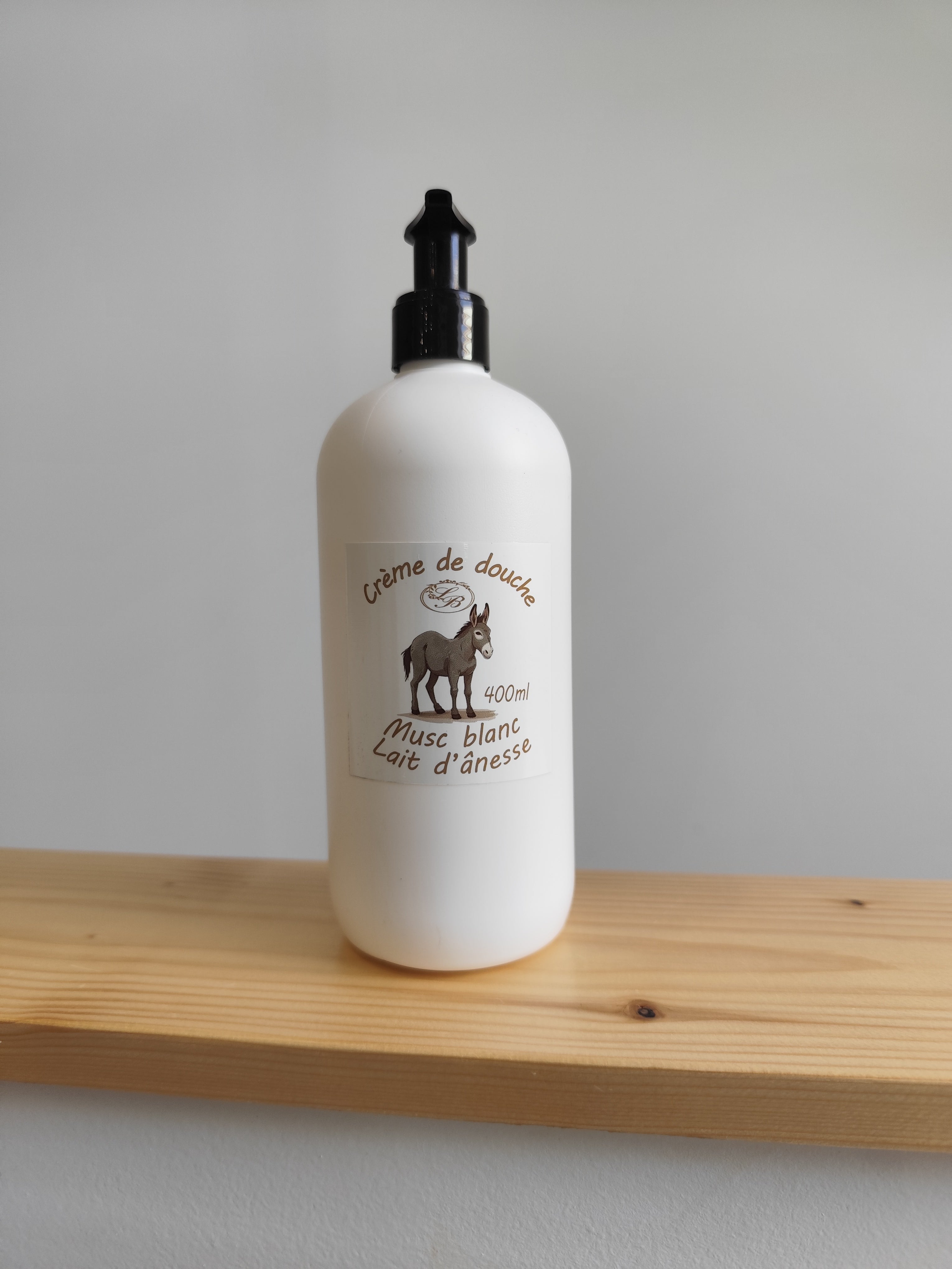 Crème de Douche au Lait d’Ânesse Bio – 400 ml - Différents parfums